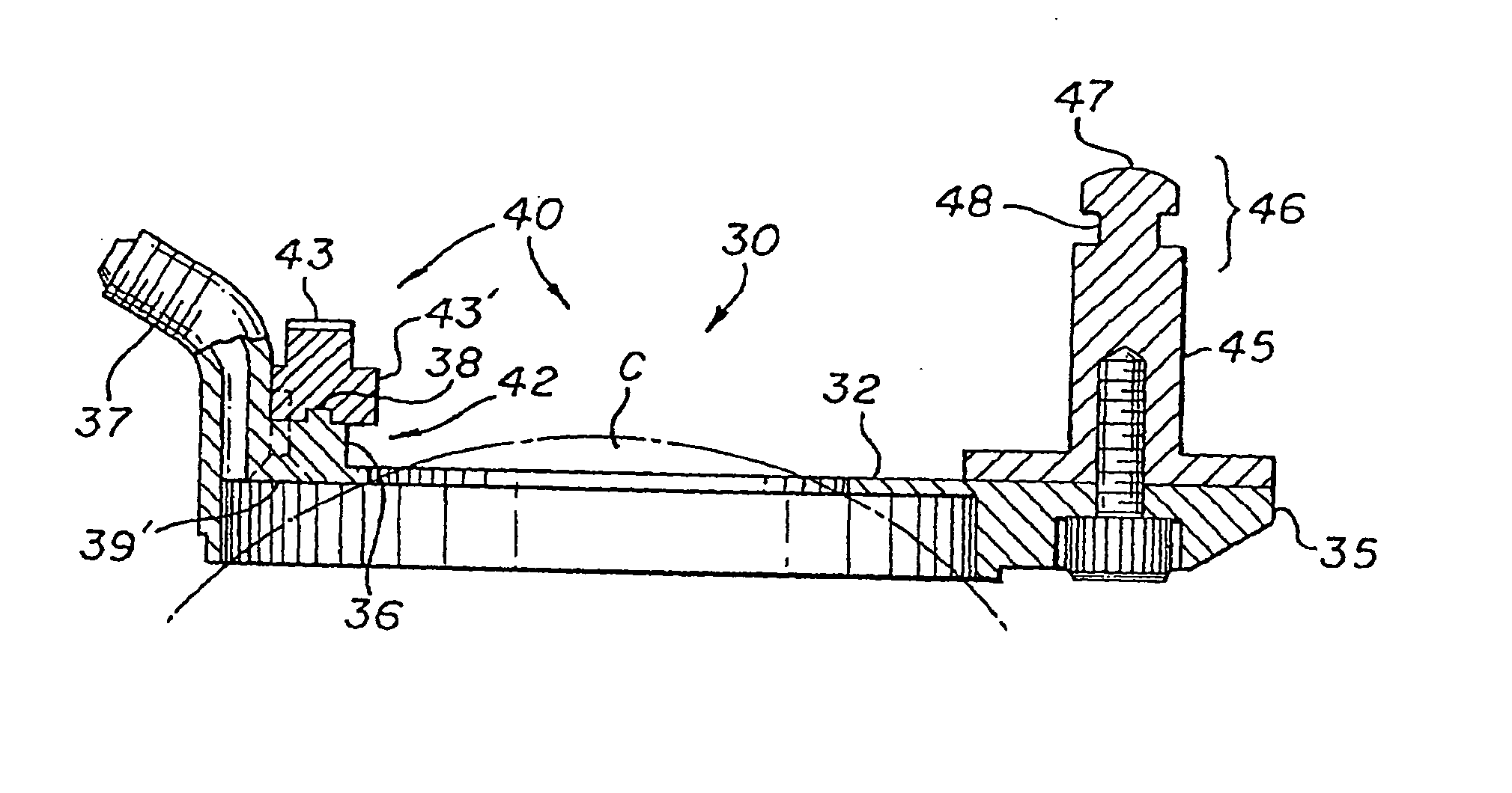 Automatic surgical device and control assembly for cutting a cornea