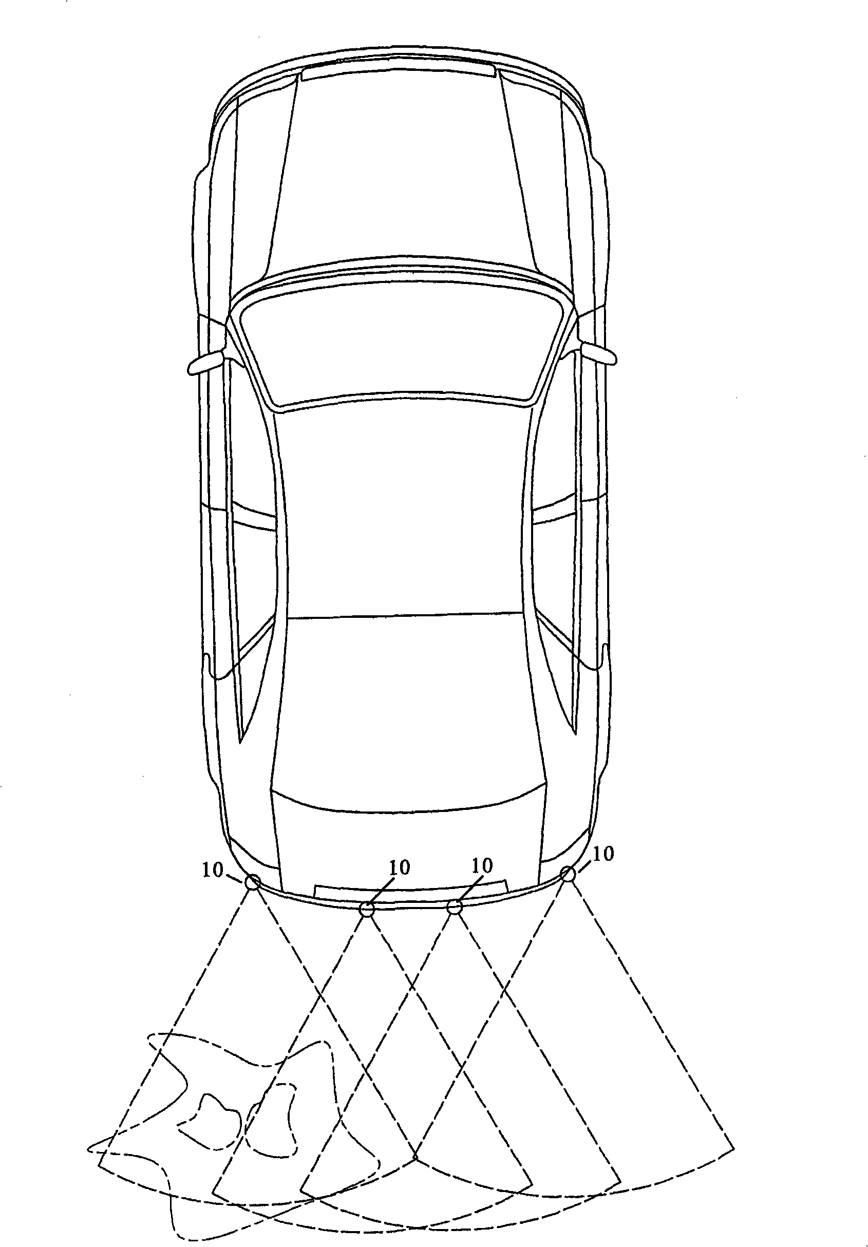 Vehicular obstacle detection device capable of indicating obstacle distance