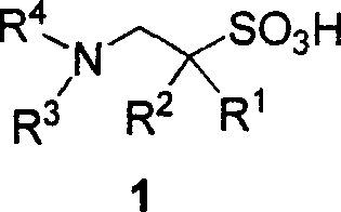 Derivative of substitutional taurine and preparation method