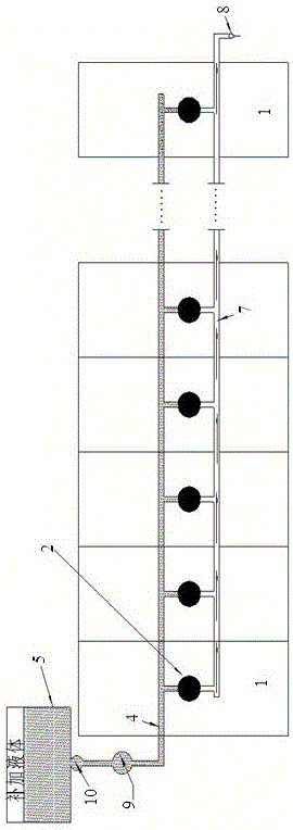 Automatic limiting and short-circuit-proof liquid supplementing and feeding system for storage battery pack