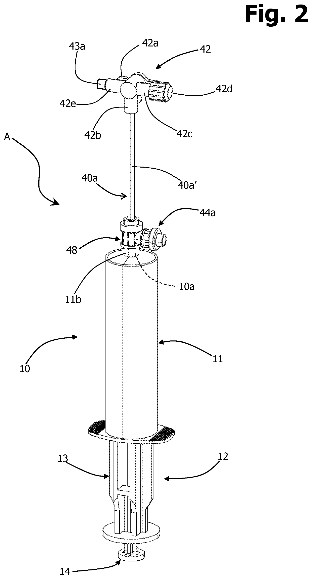 Medical device in particular for the separation of a fluid