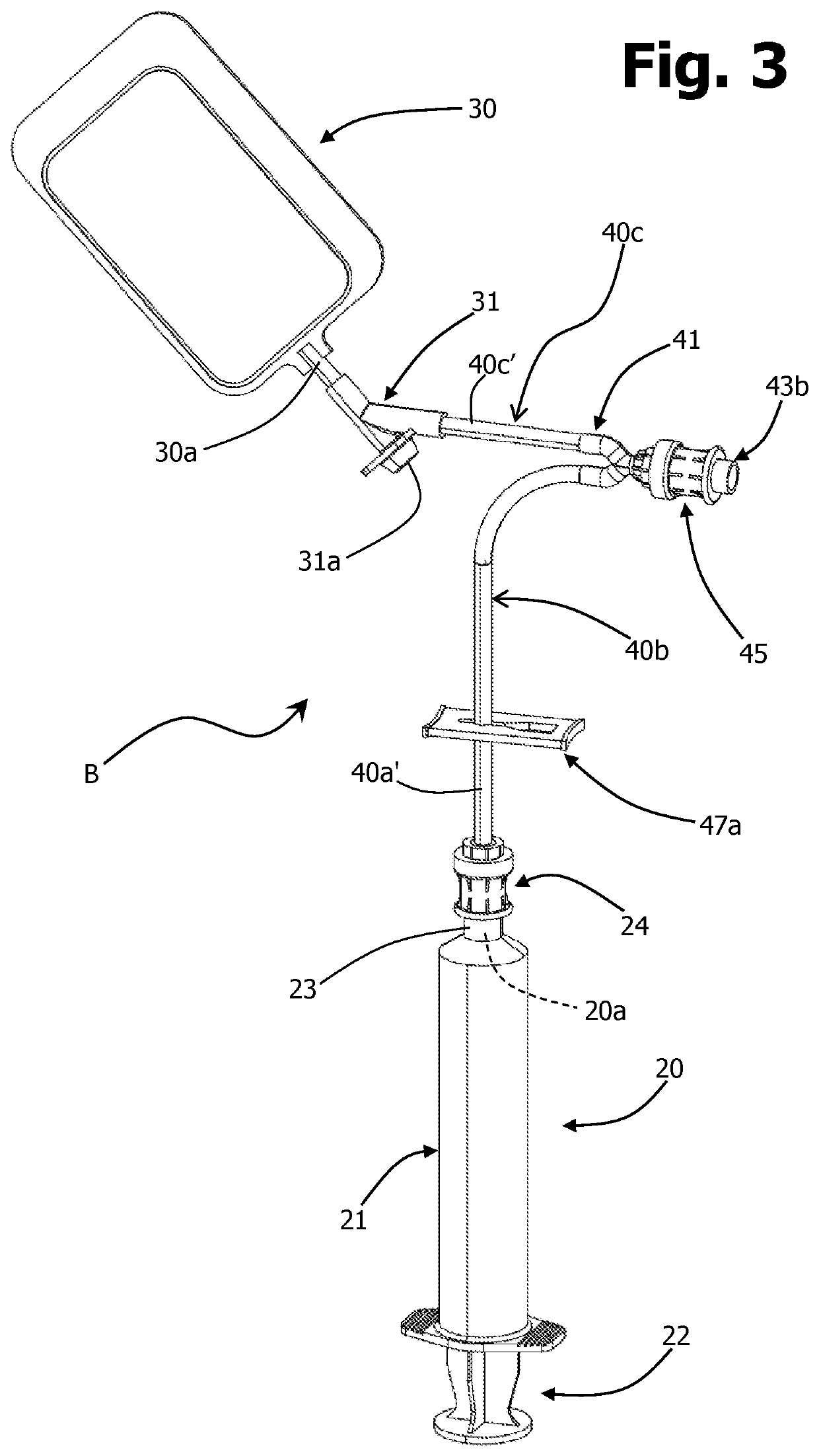 Medical device in particular for the separation of a fluid