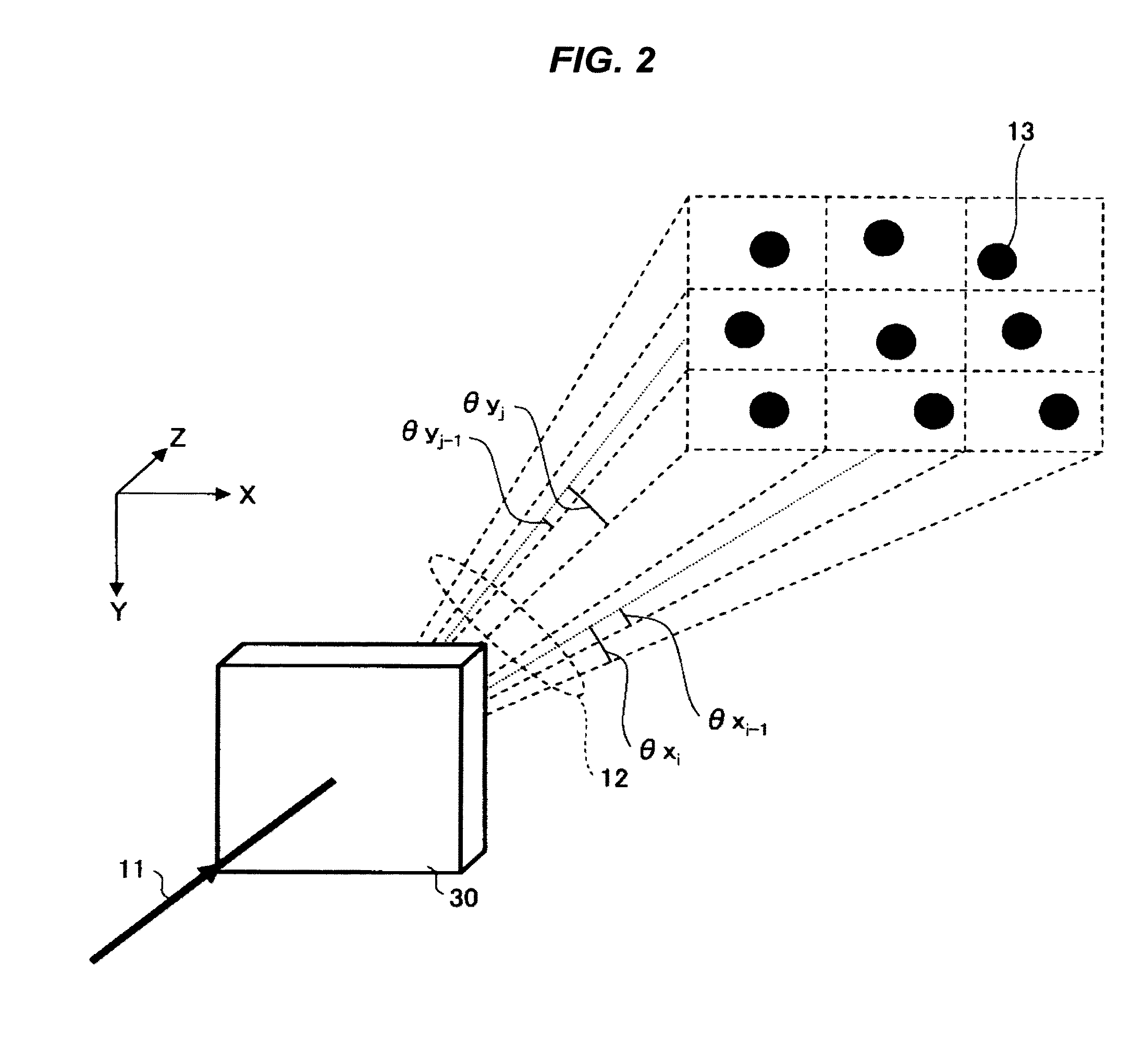 Diffractive optical element and measuring device