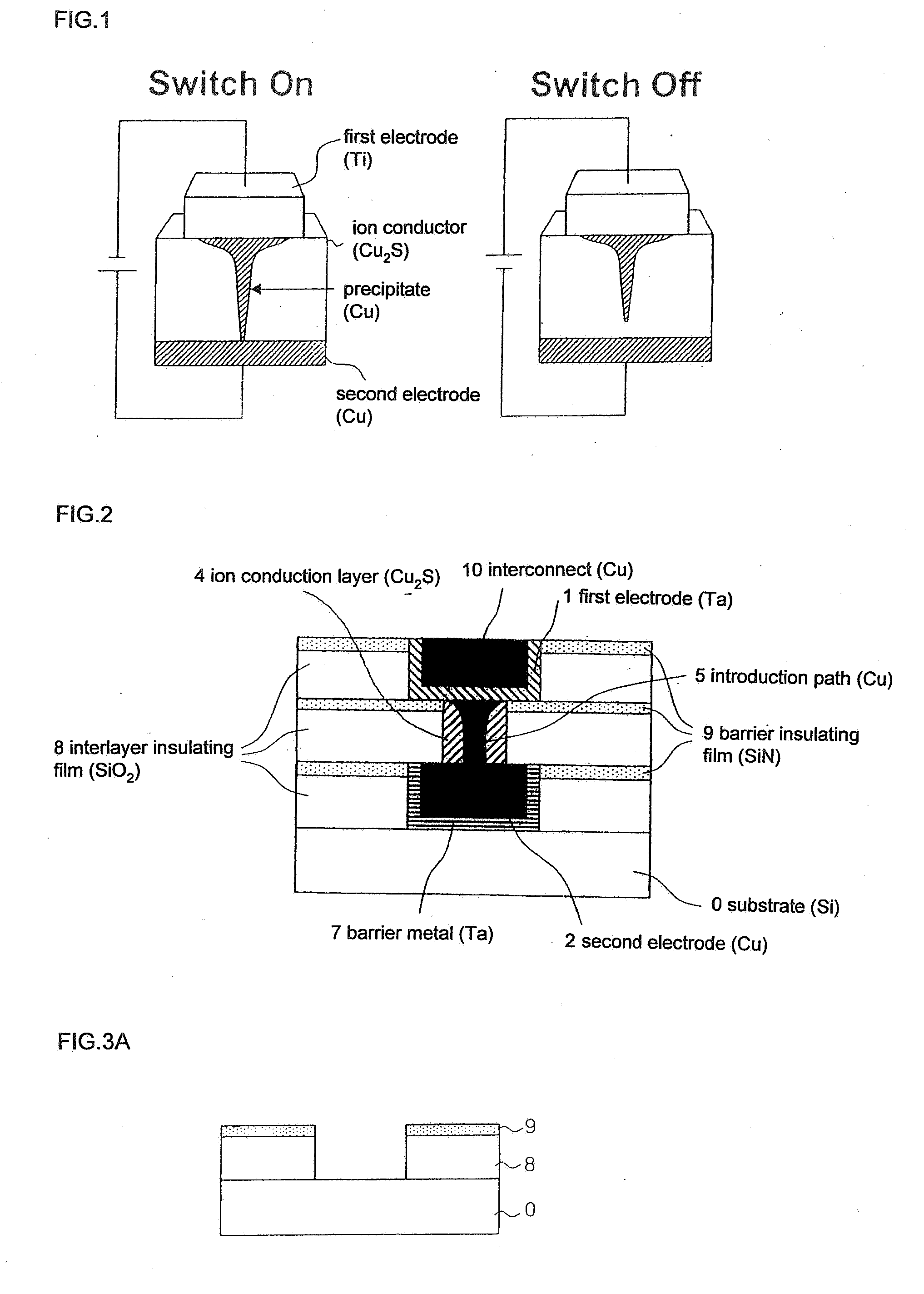 Switching Element, Switching Element Drive Method and Fabrication Method, Reconfigurable Logic Integrated Circuit, and Memory Element