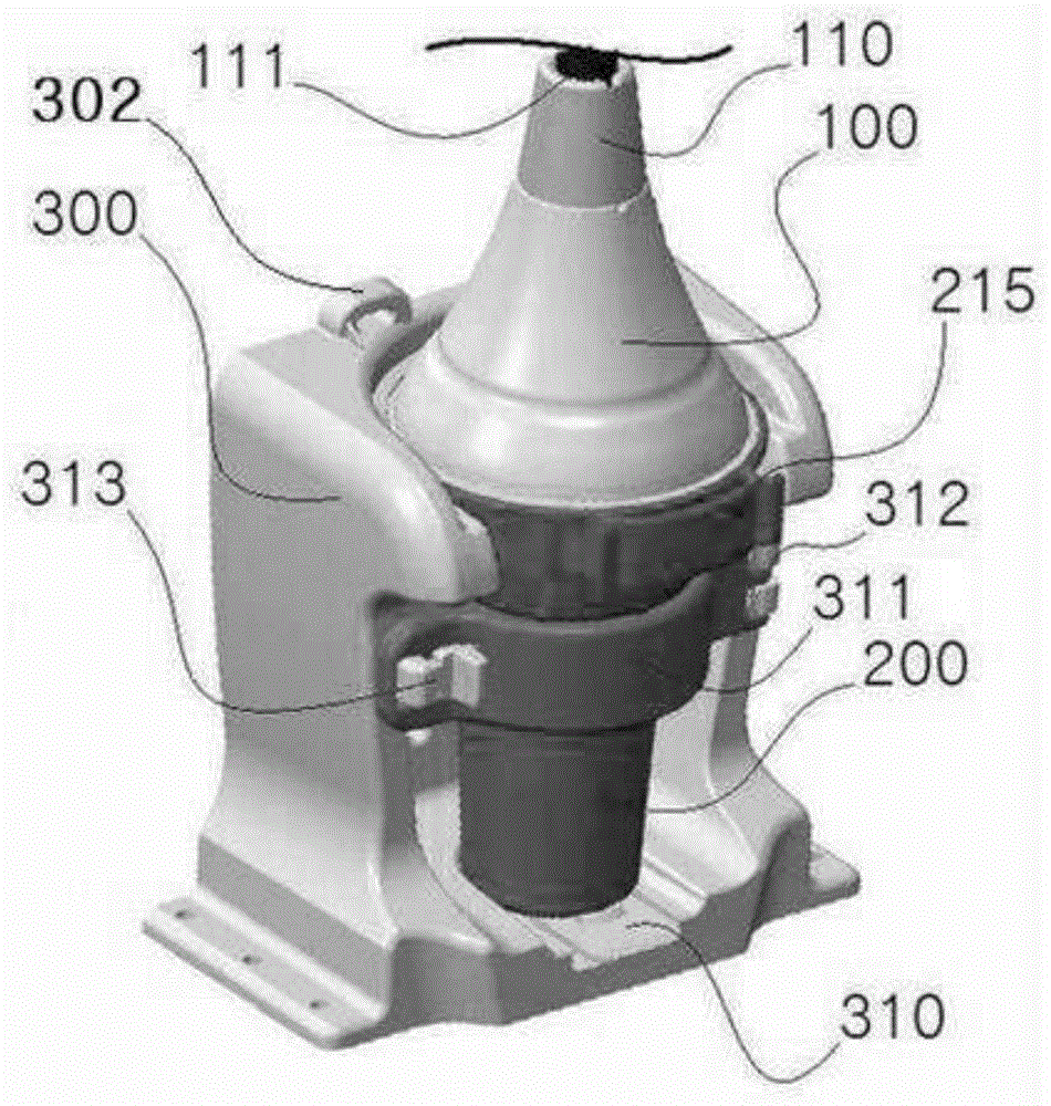 Assembling structure for wireless communication device of ship