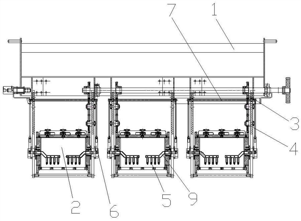 Three-cylinder barrel plating machine