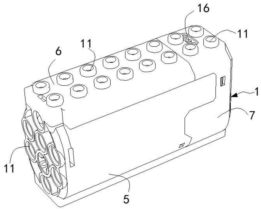 Programmable building block motor module, building block assembly and design method