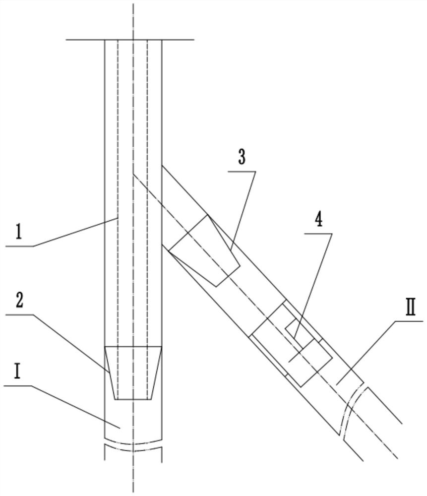 A kind of fracturing process method of double branch well