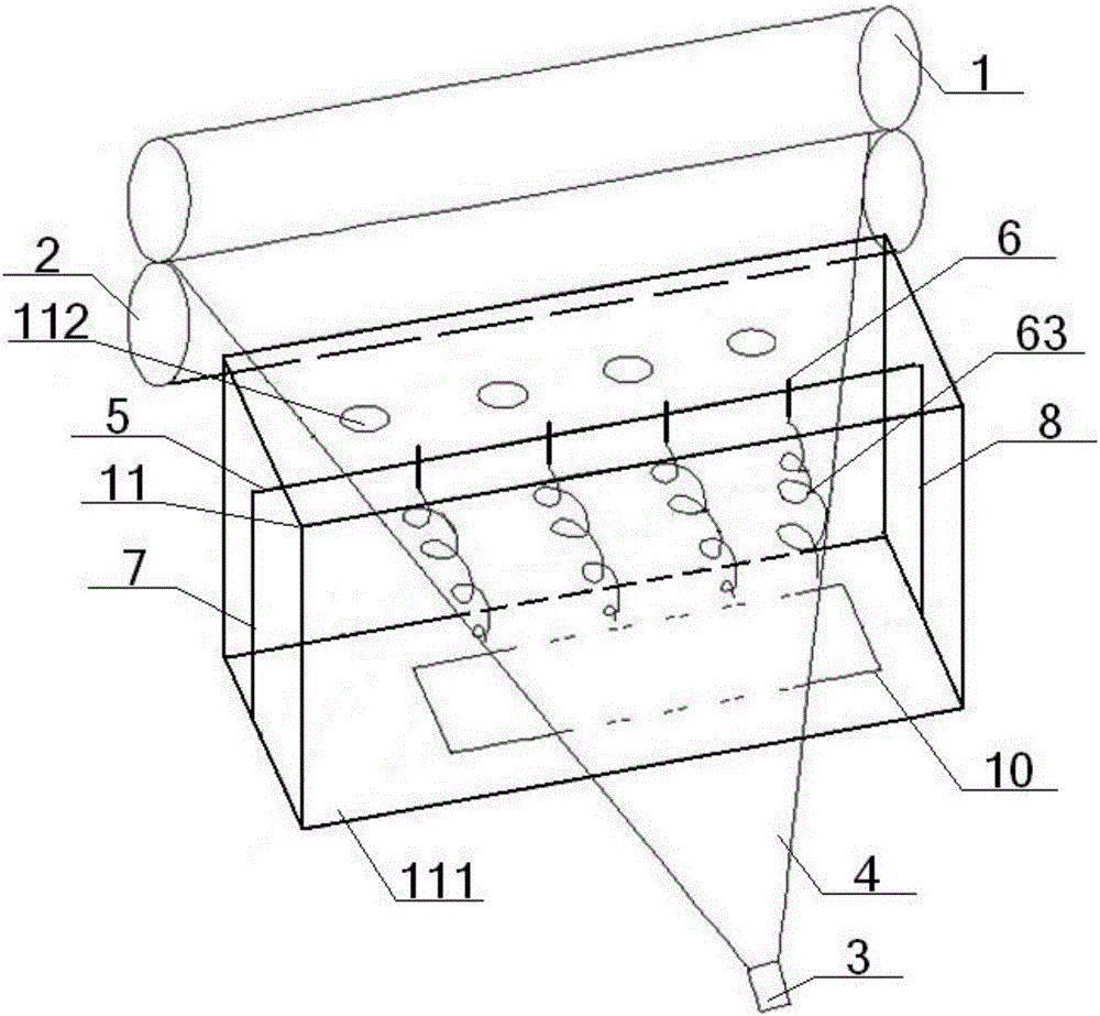 Equipment of improving card silver quality through multi-nozzle electrostatic spinning method and using method