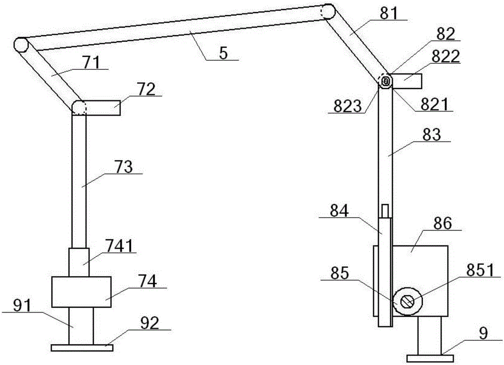 Equipment of improving card silver quality through multi-nozzle electrostatic spinning method and using method