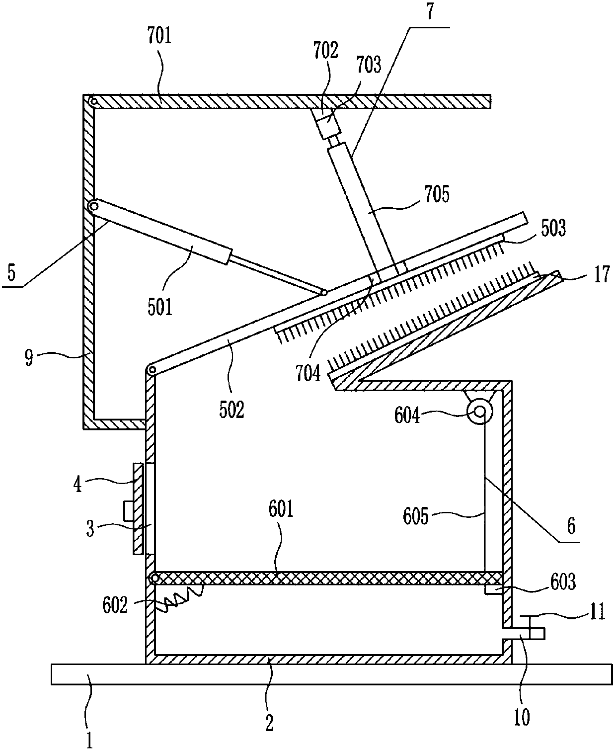 Surface cleaning device for navel oranges