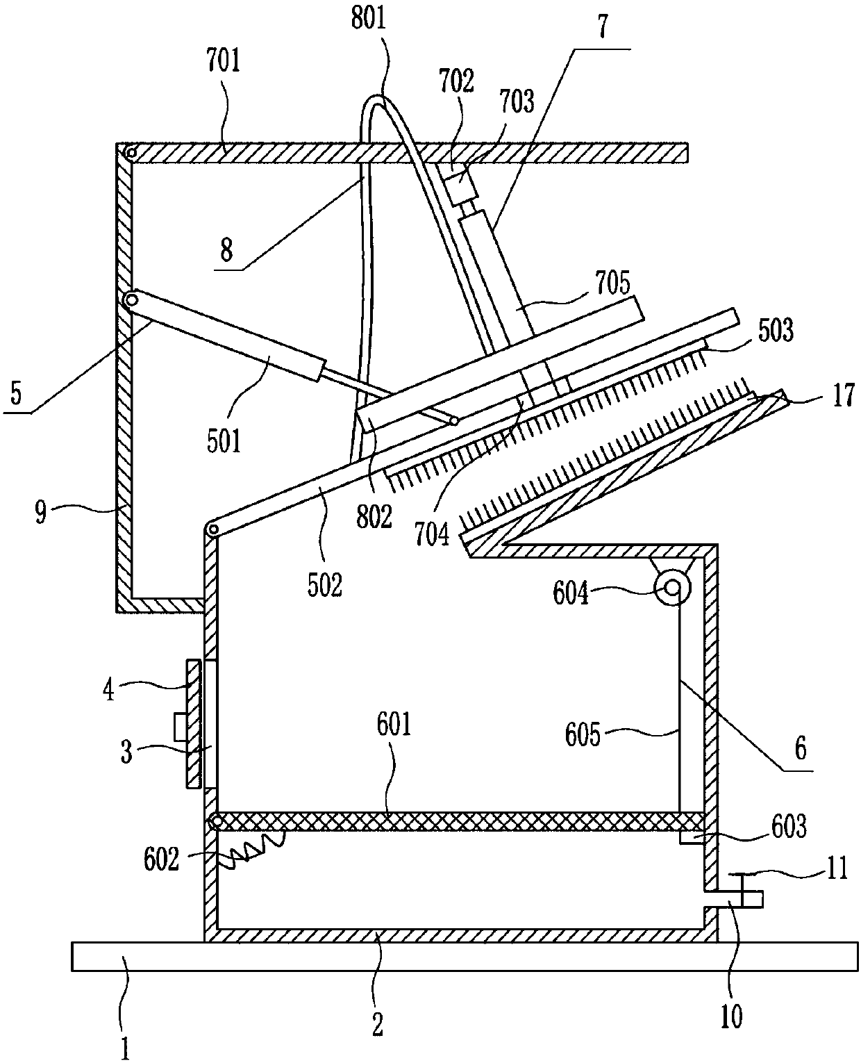 Surface cleaning device for navel oranges