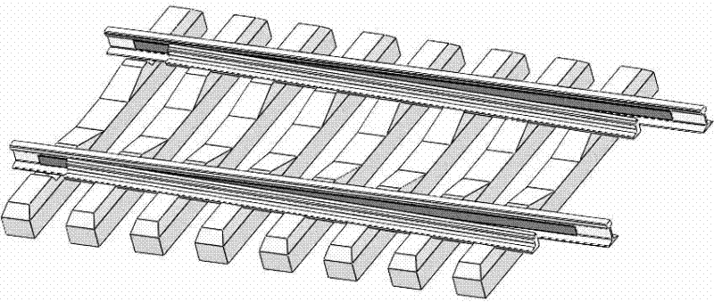 Radiant railway switch de-icing/snow removing system