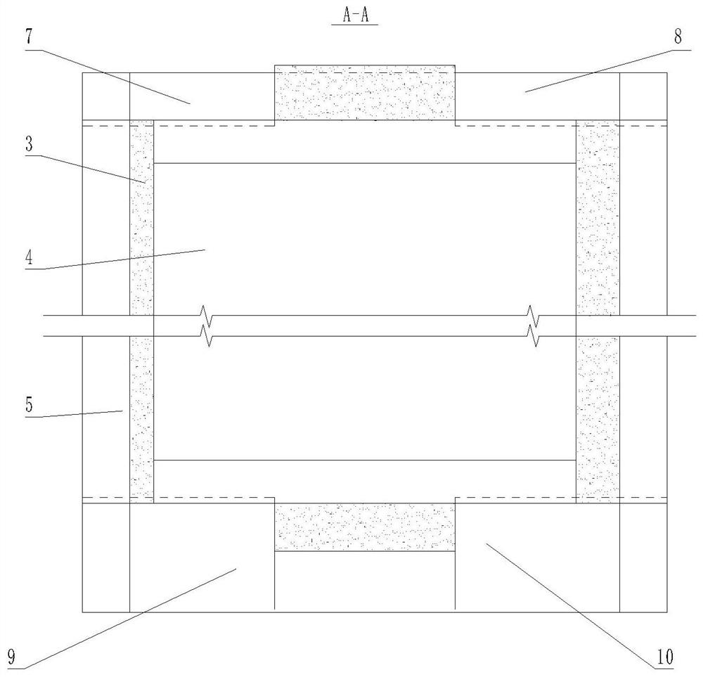 Safe and quick connection structure and connection method of heating floor circuit