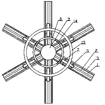 Jig device for vertical closure between large mechanical tower drum and flange