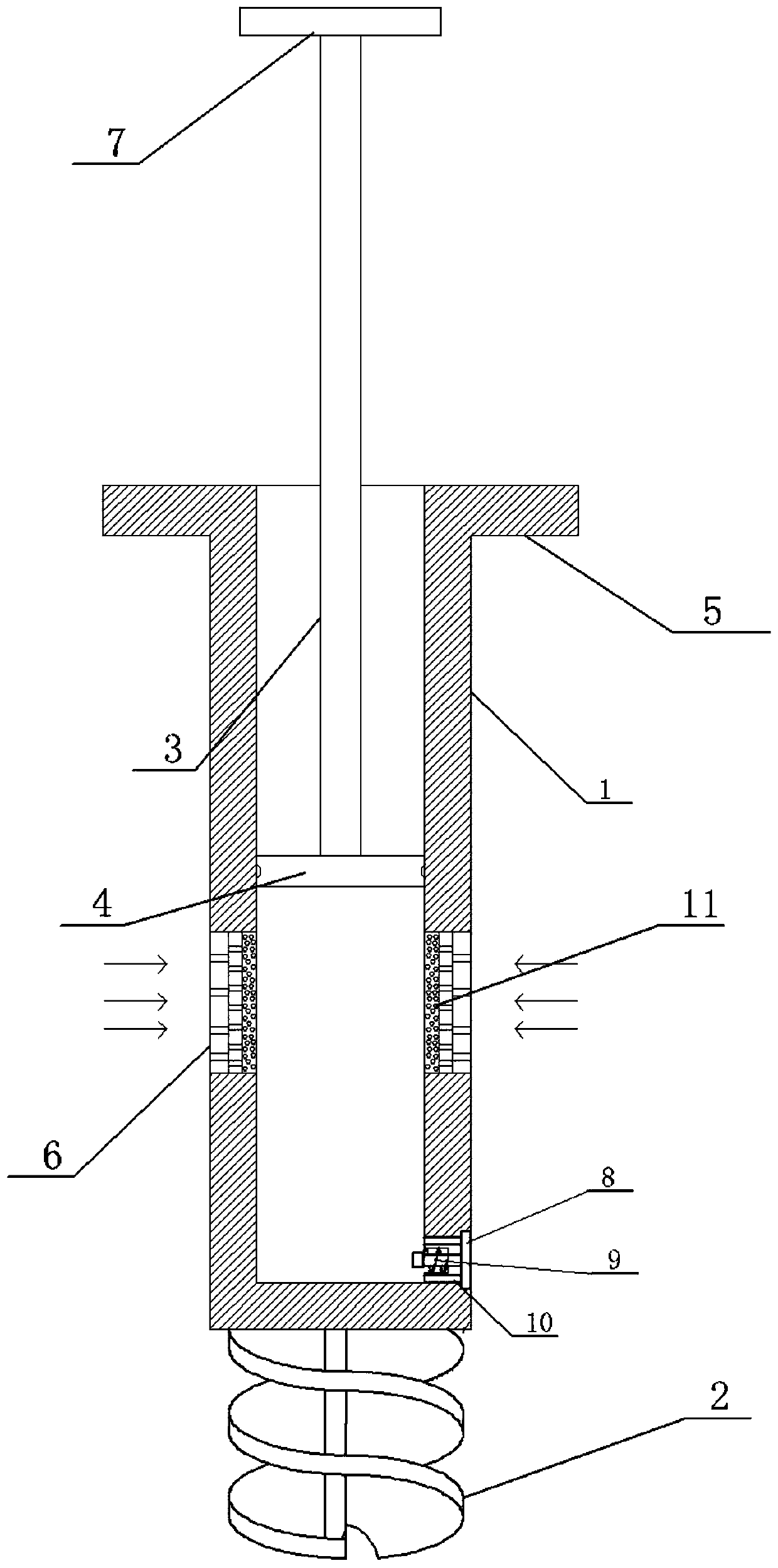Portable underground leaching solution collecting device