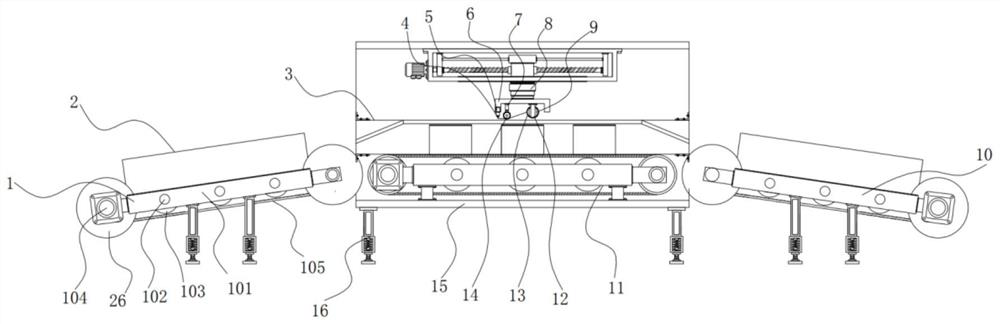 Box sealing system with high adhesive tape pasting accuracy