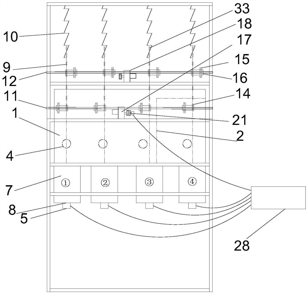 Micro-head multi-cylinder gravity hydroelectric power generation device and power generation method