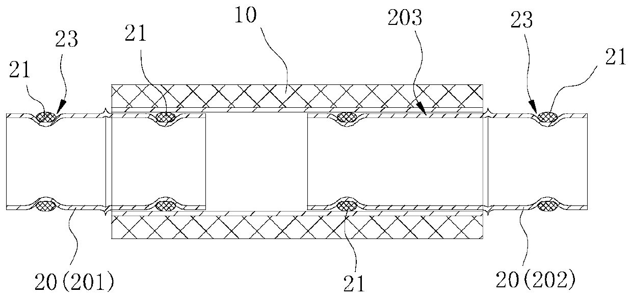 Stainless steel pipeline emergency maintenance construction method