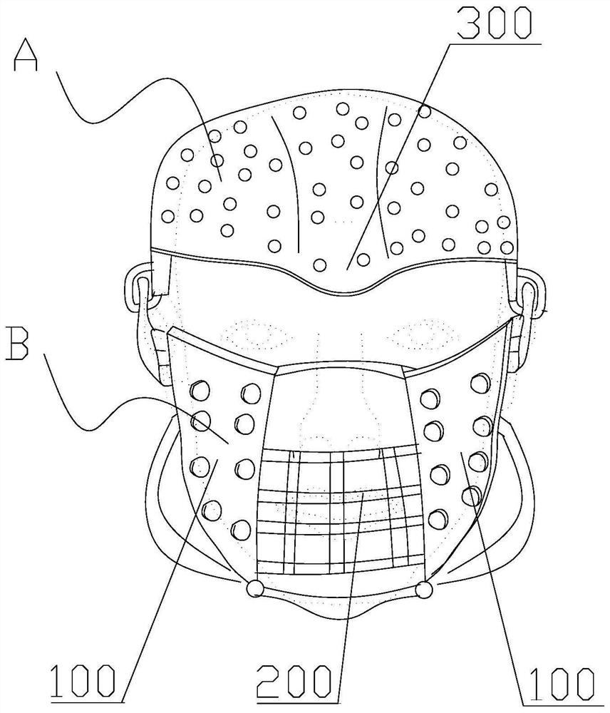 A head-mounted cooling device