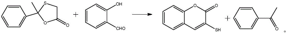 Method for preparing 3-sulfydryl coumarin