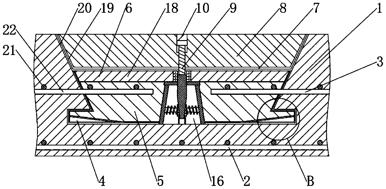 Device for preventing leakage of basement bottom plate post-pouring belt and construction method thereof