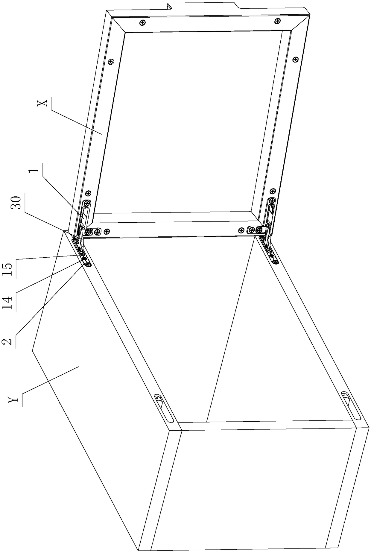 Gapless assembly structure of embedded hinge