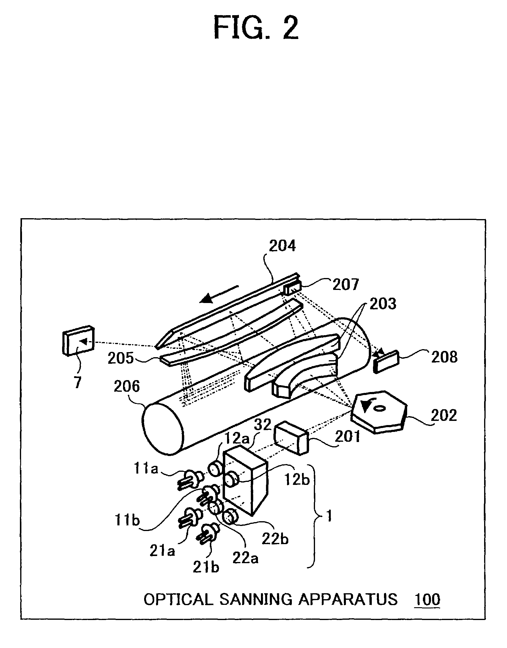 Multi-beam pitch adjusting apparatus and image forming apparatus