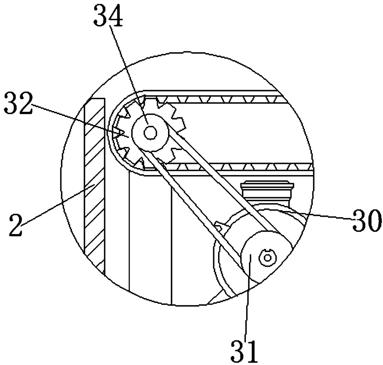 Sponge cutting device with buffer clamping function