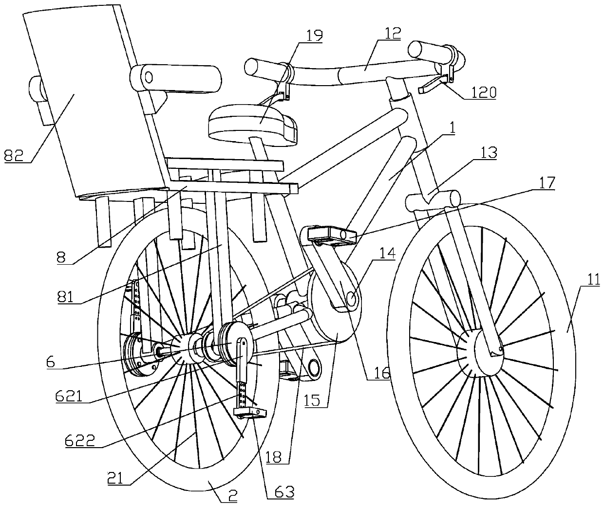 A kind of children's nerve rehabilitation training bicycle and its use method