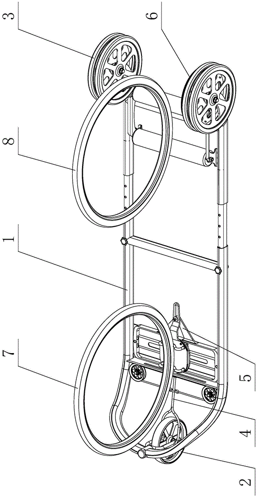 Pendulum rod type bicycle training device