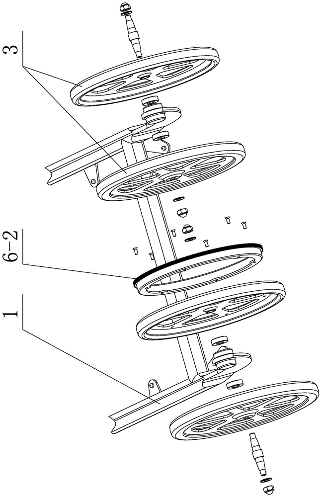 Pendulum rod type bicycle training device