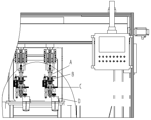 Shaft part inner hole quenching and pressing tool