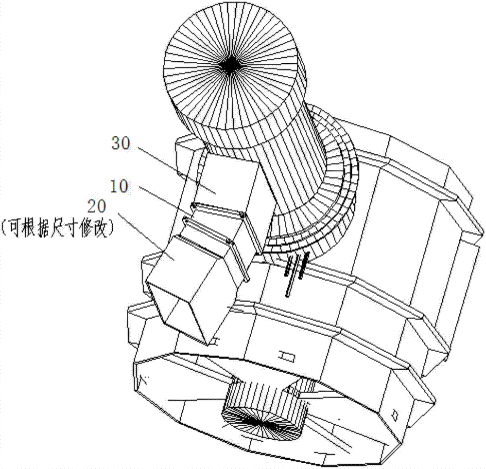 Cable feeding apparatus for fireproof cable of device