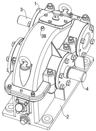 Waterproof solar photovoltaic rotary speed reducer