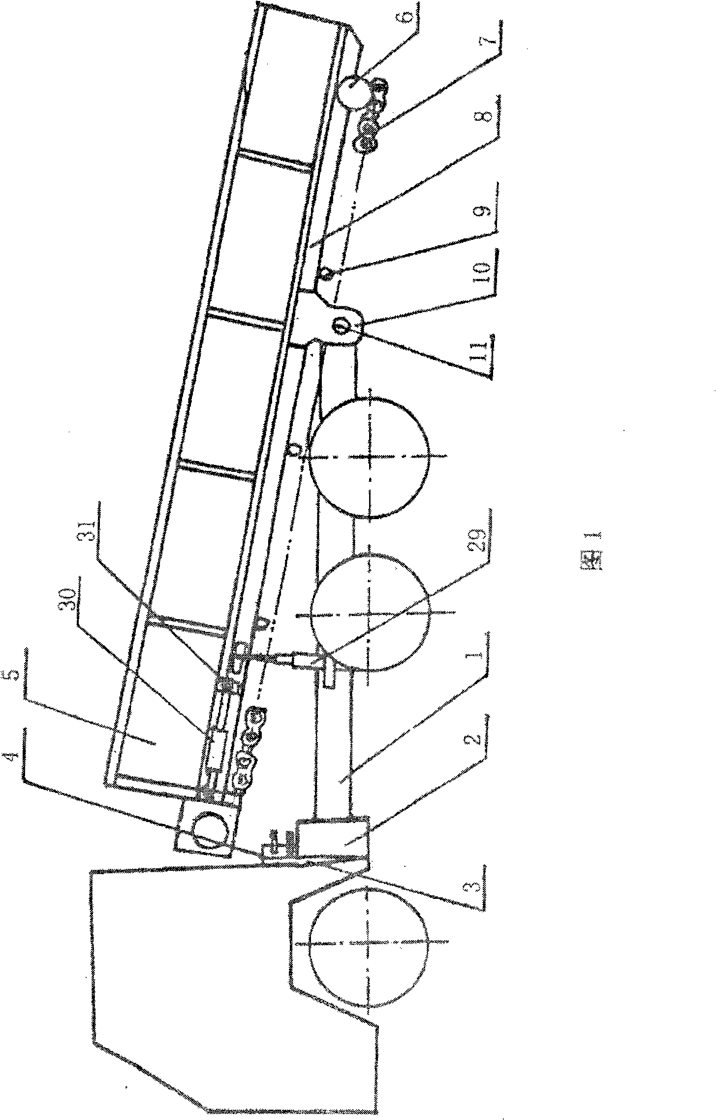 Tank-carrying hydraulic automatic discharging vehicle