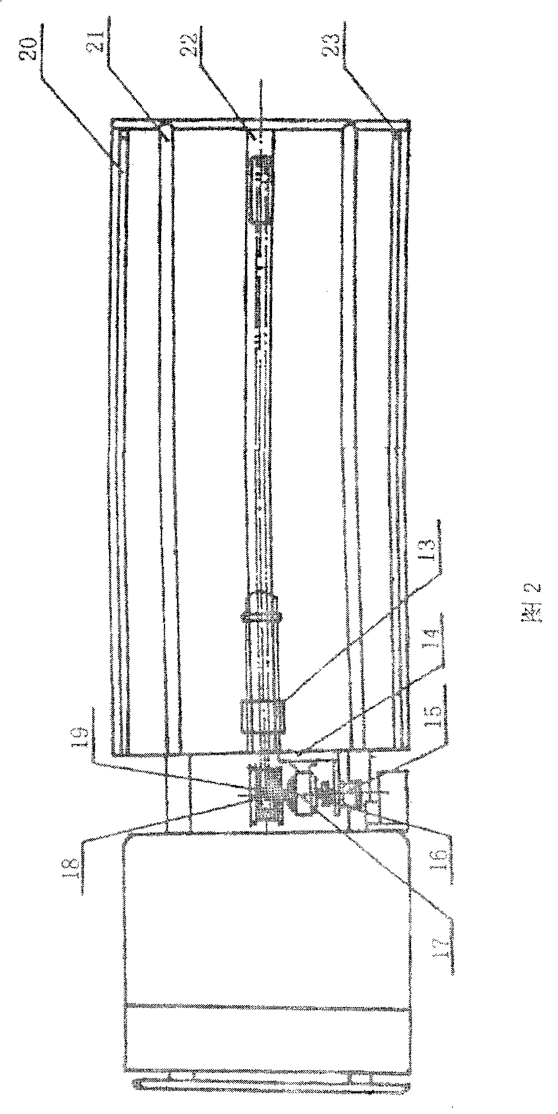 Tank-carrying hydraulic automatic discharging vehicle