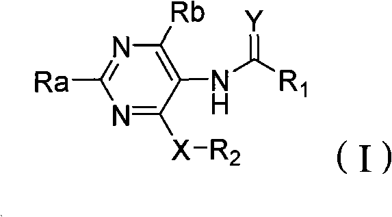 Poly-substituted miazines compound, preparation method and application thereof