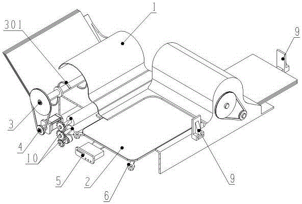 Auxiliary paper feeding device for sealing