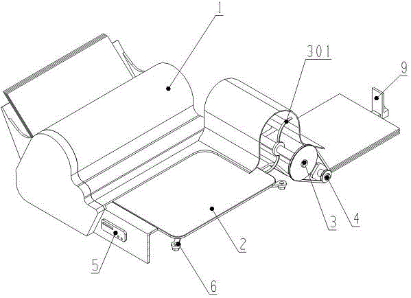 Auxiliary paper feeding device for sealing