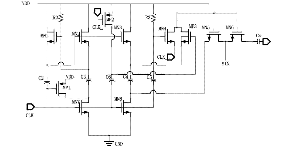 Sampling holding circuit applied to high-speed high-precision circuit