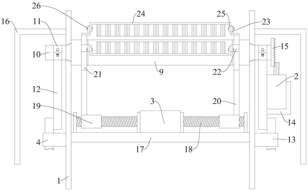 Open floor support plate forming equipment with electric control feeding mechanism