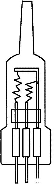 Process for producing enclosed halogen tungsten automobile headlight