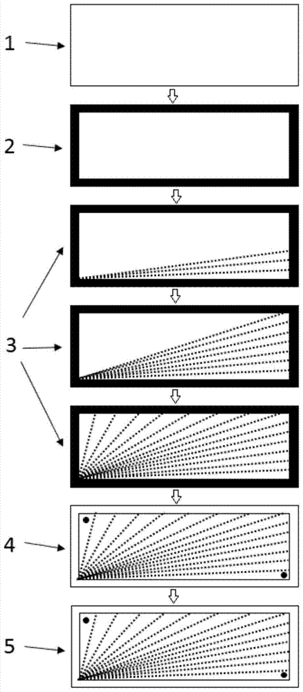 Preparation method of a non-uniform contour gradient cell capture chip