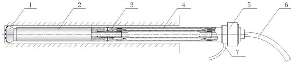 Drilling device and drilling method for downhole pneumatic rock crushing foam slag discharge