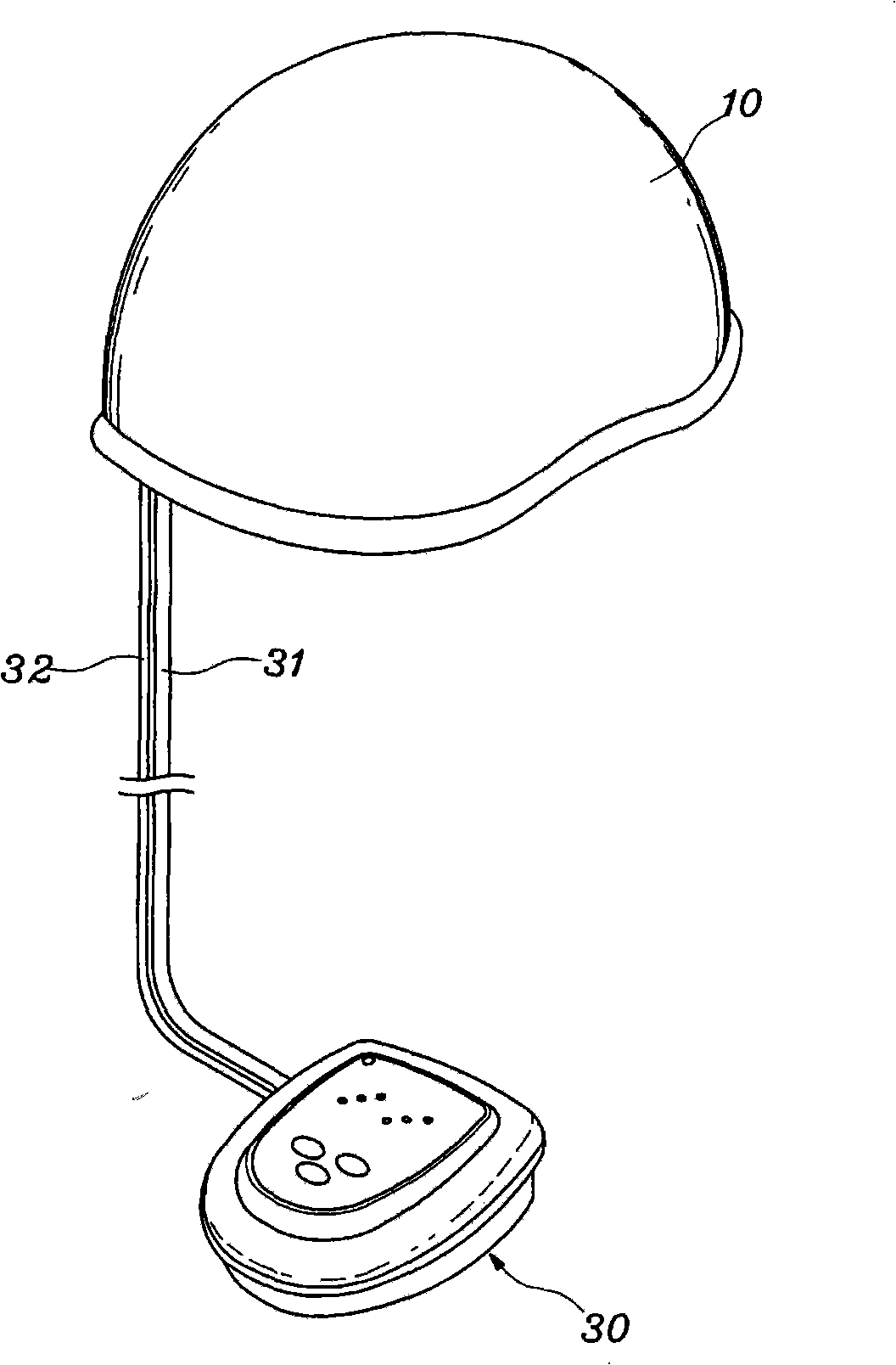 Apparatus for head acupressure using air pressure