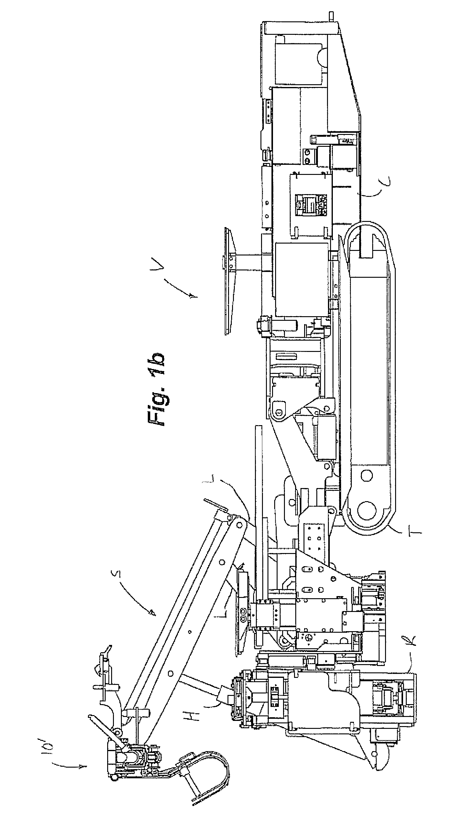 Mesh handling system for an underground mining machine and related methods