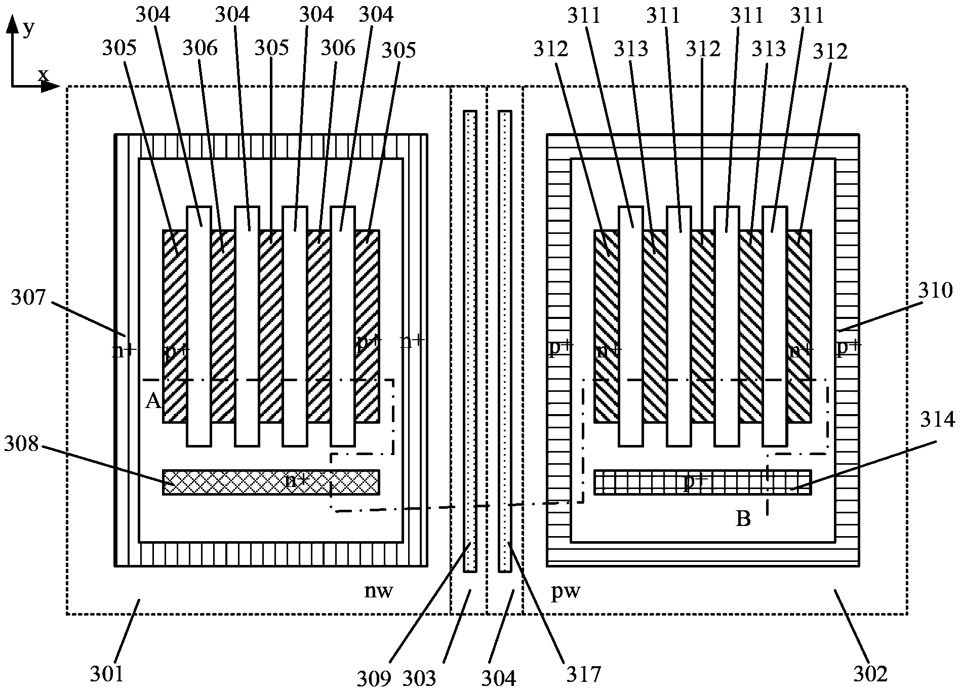 Electrostatic protection structure and electrostatic protection circuit