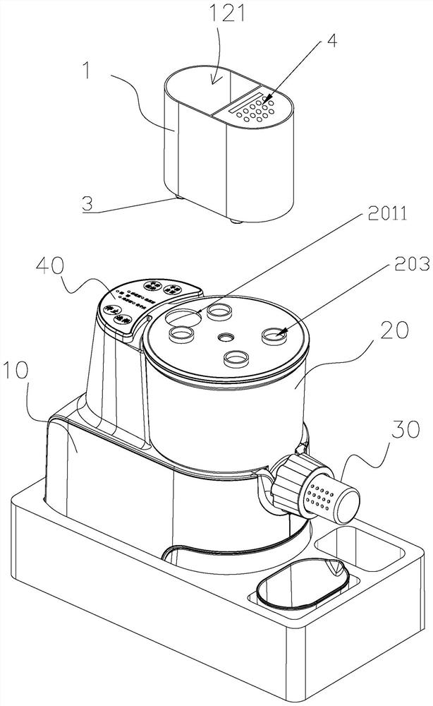 Noodle maker structure capable of controlling water inflow