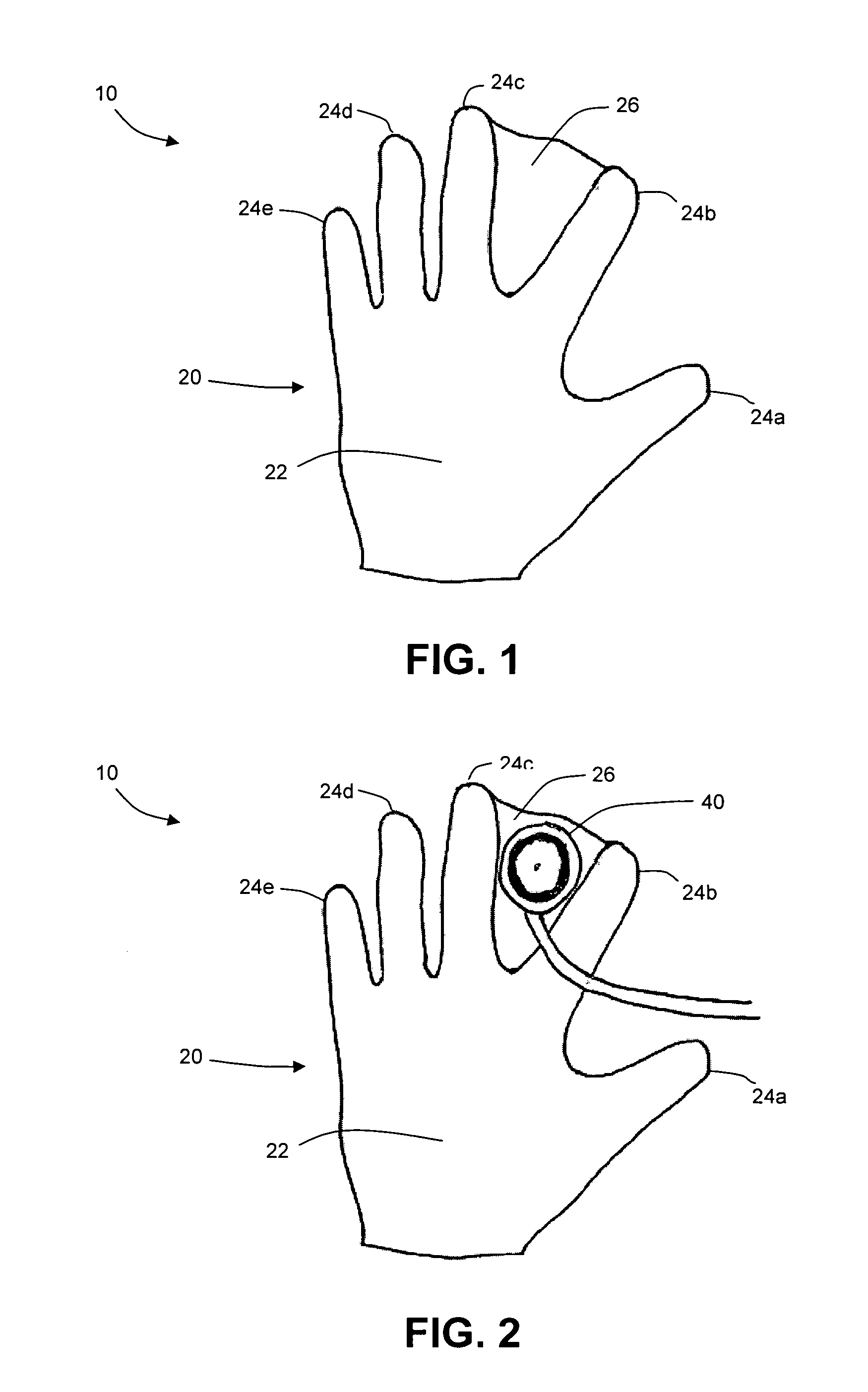 Medical glove with stethoscope protection